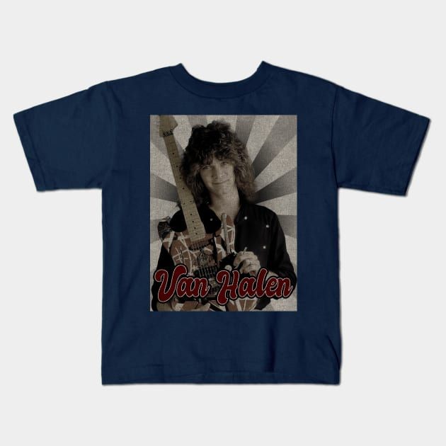 Van Halen Classic Kids T-Shirt by StickMen